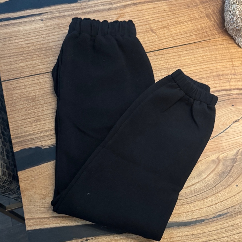 GREY LAB Black scuba joggers Sweatpants worn once